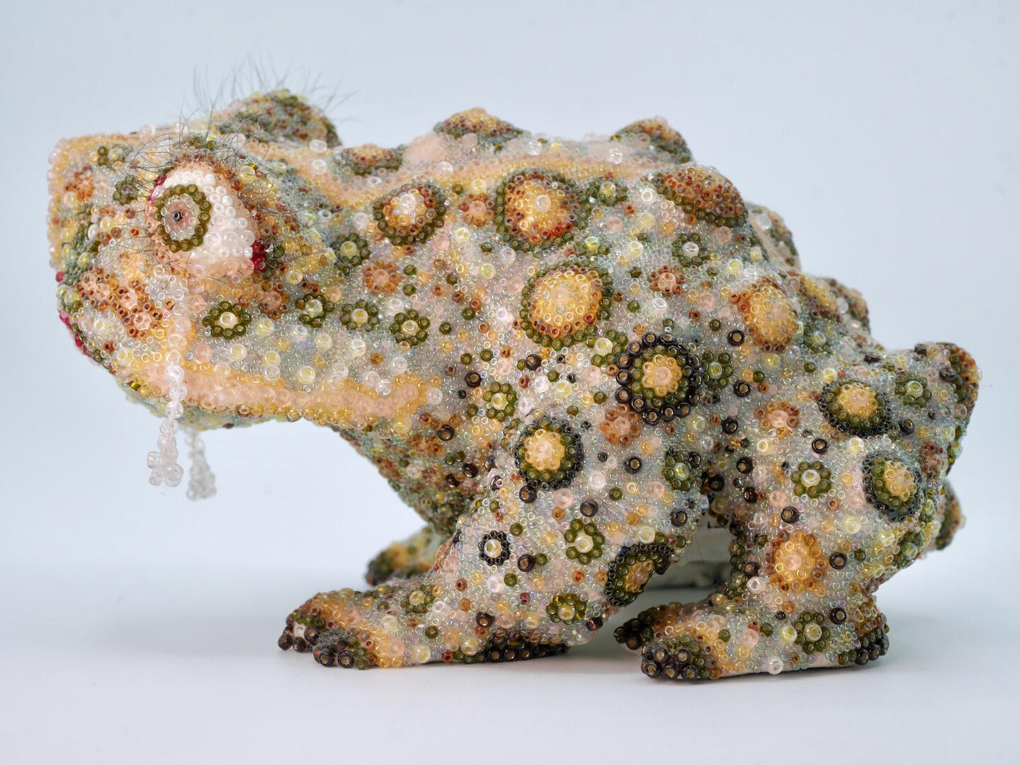 Nancy Jean Guerrero ceramic, glass beads 2022