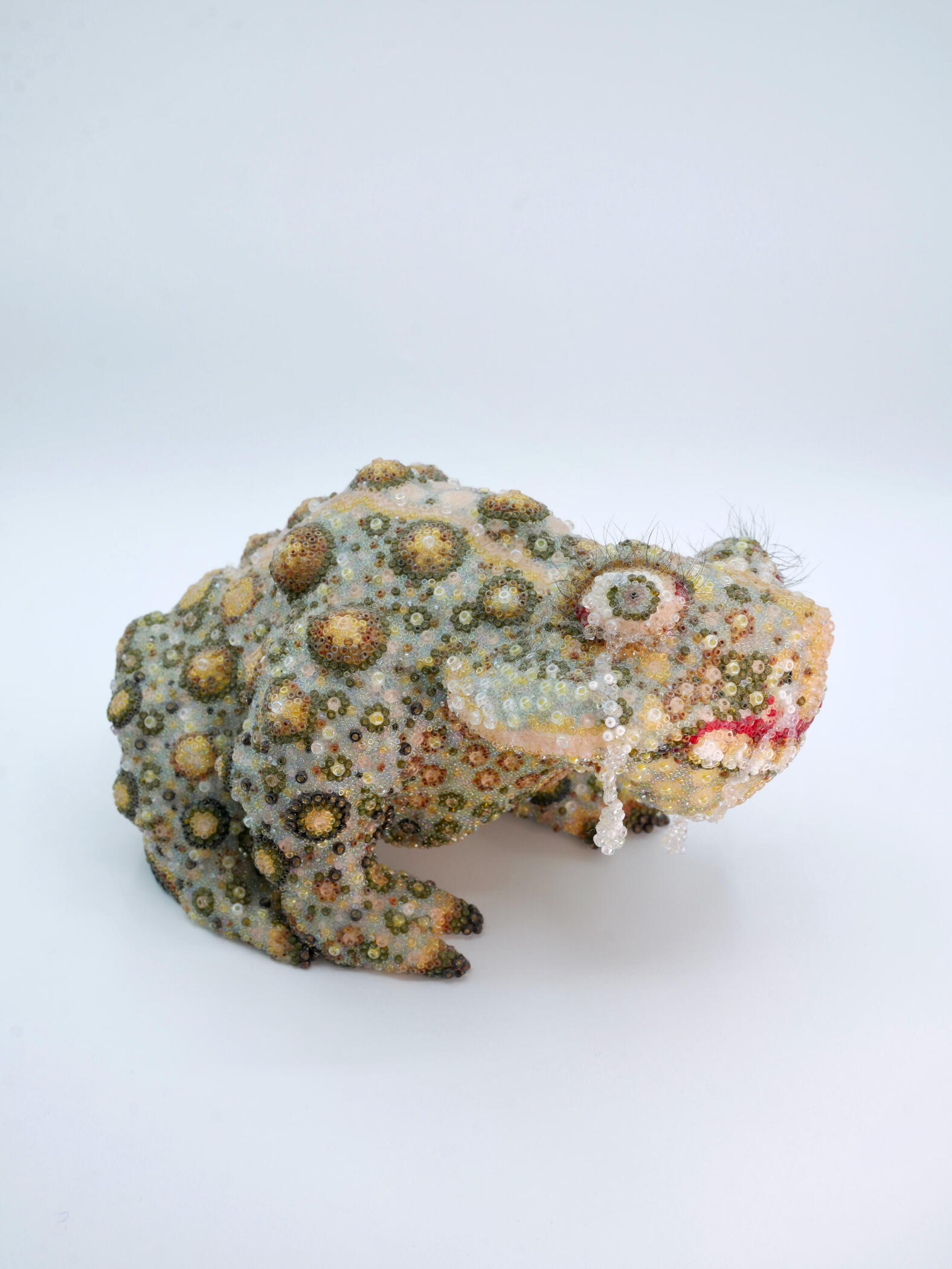 Nancy Jean Guerrero ceramic, glass beads 2022